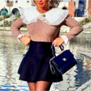 Zar Peter Pan Collar Sweater